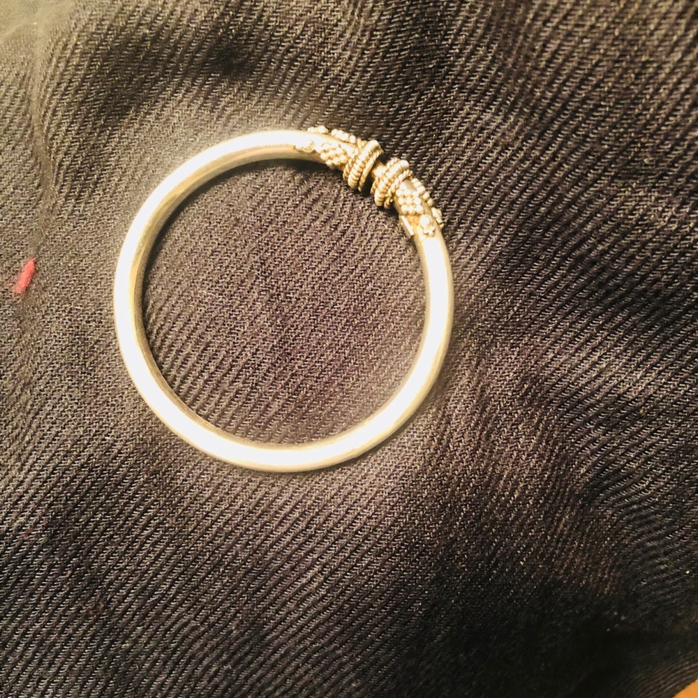 Unique Indian silver bangle bracelet
